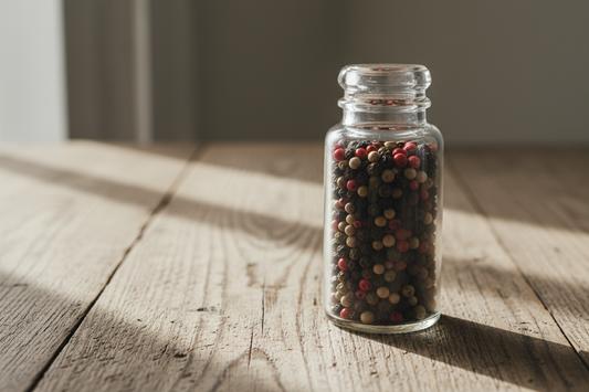 close, change to a product in a spice bottle, without label